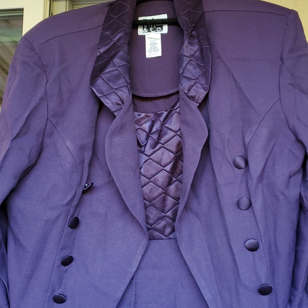 Purple sheath dress